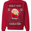 Ugly Ass Sweater Funny Santa Claus Butt Xmas Ugly Christmas Sweater Crewneck Sweatshirt