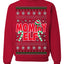 Mommy Elf Cute Holiday Winter Ugly Christmas Sweater Crewneck Sweatshirt