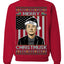 Merry Christmusk Funny Dark MAGA Santa Elon Doge Meme Ugly Christmas Sweater Crewneck Sweatshirts