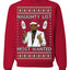 Naughty List Most Wanted, Funny Santa P Diddy Diddler Funny Party Viral Music Baby Oil Meme Ugly Christmas Sweater Crewneck Sweatshirt