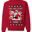 Milk And Cookie Time Christmas Sweater, Unisex Ugly Christmas Crewneck Sweatshirts