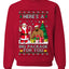 Here's A Big Package For You Santa Christmas Sweater, Unisex Ugly Christmas Crewneck Sweatshirts