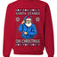Santa Stands On Christmas, Unisex Ugly Christmas Sweater, Crewneck Sweatshirts