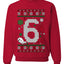 Christmas 6 Meme, Unisex Ugly Christmas Sweater, Crewneck Sweatshirts