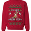 I'm His Reindeer, Unisex Ugly Christmas Sweater Crewneck Sweatshirts