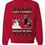 Aura Farming Through The Snow Meme, Unisex Ugly Christmas Sweater, Crewneck Sweatshirts