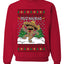 Feliz Navidad Dancing Gingerbread Man, Unisex Ugly Christmas Sweater, Crewneck Sweatshirts