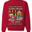 Dashing Through The Snow Classic 90s Holiday Movie, Unisex Ugly Christmas Sweater Crewneck Sweatshirts