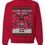 Goopin' Through The Snow Gamer Santa, Unisex Ugly Christmas Sweater Crewneck Sweatshirts