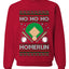 Ho Ho Ho Homerun, Baseball Fan Christmas Design, Unisex Ugly Christmas Sweater Crewneck Sweatshirts