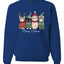 Meowy Catmas, Christmas Cat Lover Design, Unisex Christmas Sweater, Crewneck Sweatshirts