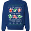 To The Windows To The Walls Till Santa Decks These Halls, Unisex Ugly Christmas Sweater, Crewneck Sweatshirts