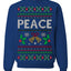 Peace Ugly Christmas Sweater Crewneck Sweatshirt