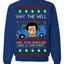 Why the Hell are You Dressed Like a Chicken? Funny Movie Ugly Christmas Sweater