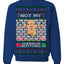 Not My Gumdrop Buttons Funny Classic Movie Quote Ugly Christmas Sweater Crewneck Sweatshirt