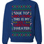 Due to Inflation This is My Ugly Christmas Sweater | Funny Crewneck Sweatshirt