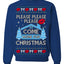 Please Please Please Come Home for Xmas Viral Pop Song Ugly Christmas Sweater Crewneck Sweatshirt