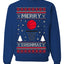 Merry Swishmas Basketball Sports Ugly Christmas Sweater Crewneck Sweatshirt