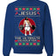 Jesus the Ultimate Deadlifter | Funny Ugly Christmas Sweater Crewneck Sweatshirt