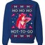 Ho Ho Ho Hot to Go, Funny Midwest Princess Pop Star Ugly Christmas Sweater Crewneck Sweatshirt