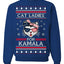 Cat Ladies for Kamala USA Glasses Ugly Christmas Sweater Crewneck Sweatshirt