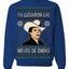 Ya Llegaron Las Nieves De Enero Chalino January Snow Ugly Christmas Sweater Crewneck Sweatshirt