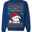 Oh Schitt It's Christmas Funny David Tv Show Sitcom Ugly Christmas Sweater Crewneck Sweatshirt