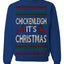 Chickenleigh It's Christmas Funny Viral Trending Meme Ugly Christmas Sweater Crewneck Sweatshirt