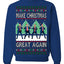 Make Christmas Great Again Shimmy Dance USA President Ugly Christmas Sweater Crewneck Sweatshirt