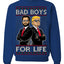 Bad Boys for Life Donald Trump JD Vance Funny 90s Movie Ugly Christmas Sweater Crewneck Sweatshirt