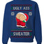 Ugly Ass Sweater Funny Santa Claus Butt Xmas Ugly Christmas Sweater Crewneck Sweatshirt