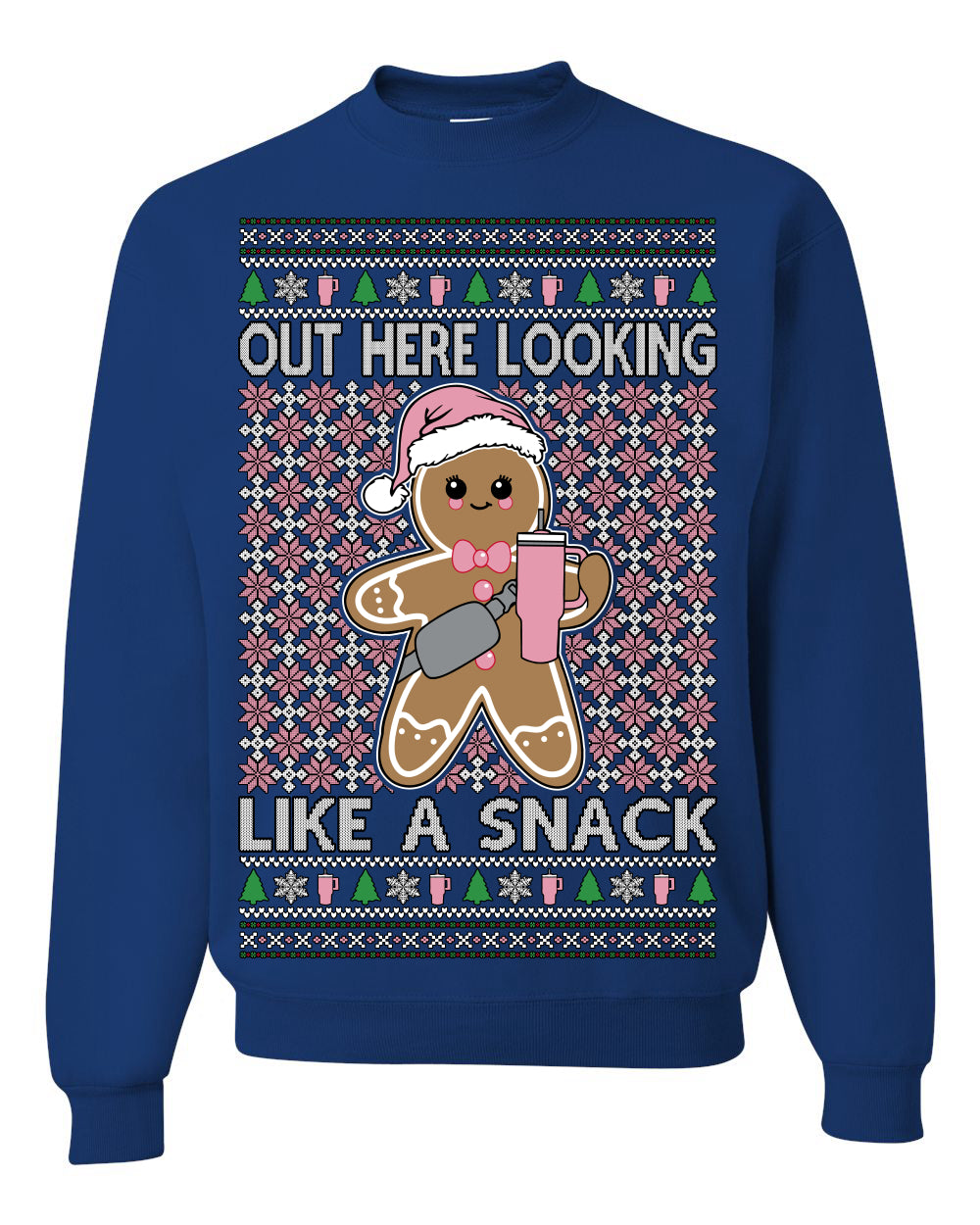 Out Here Looking Like a Snack Cute Xmas Cookie Ugly Christmas Sweater