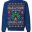 Nakatomi Corporation Christmas Party 1988 Plaza Logo, Classic Die Hard McClane 80s Xmas Movie Quote Ugly Christmas Sweater Crewneck Sweatshirt