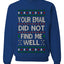 Your Email Did Not Find Me Well, Funny Office Humor Christmas Unisex Sweater, Ugly Christmas Crewneck Sweatshirts