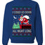 I Could Go Down All Night Long, Ugly Christmas Unisex Sweater, Crewneck Sweatshirts