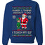 When I Think About You I Touch My Elf, Unisex Ugly Christmas Sweater, Crewneck Sweatshirts