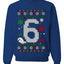 Christmas 6 Meme, Unisex Ugly Christmas Sweater, Crewneck Sweatshirts