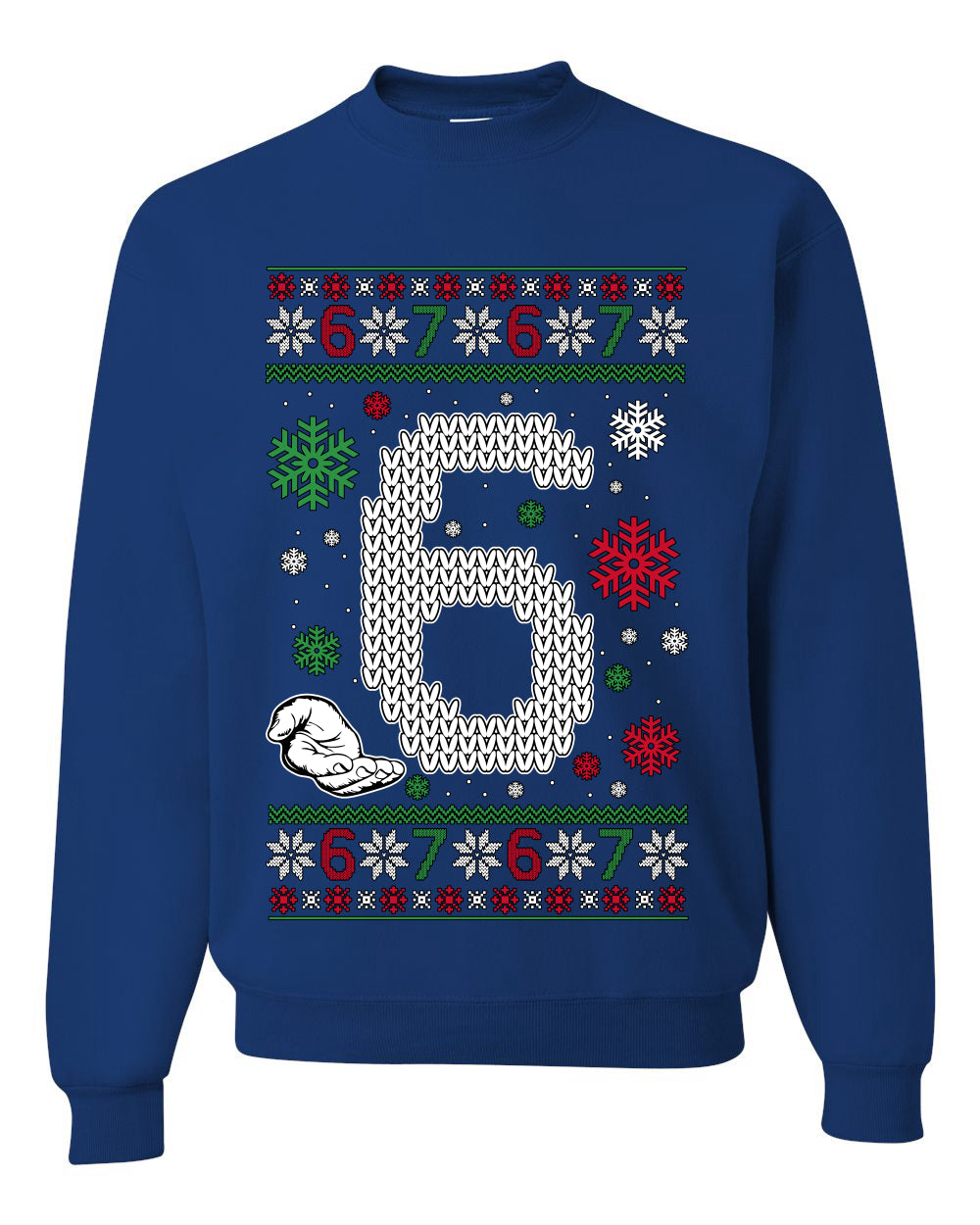 Christmas 6 Meme, Unisex Ugly Christmas Sweater, Crewneck Sweatshirts