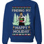 Finding My Happy Holiday, Unisex Ugly Christmas Sweater, Crewneck Sweatshirts