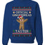 Official Gingerbread Taster, Unisex Ugly Christmas Crewneck Sweatshirts