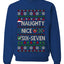 Naughty Nice 6 7 Checklist, Unisex Ugly Christmas Sweater, Crewneck Sweatshirts