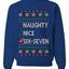 Naughty Nice 6 7 Checklist, Unisex Ugly Christmas Sweater, Crewneck Sweatshirts