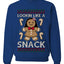 Lookin Like A Snack, Unisex Ugly Christmas Sweater Crewneck Sweatshirts