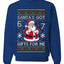 Santa's Got 6 7 Gifts For Me, Unisex Ugly Christmas Sweater Crewneck Sweatshirts