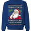 I'm Into Fitness Cookie In My Mouth Santa,Unisex Ugly Christmas Sweater, Crewneck Sweatshirts