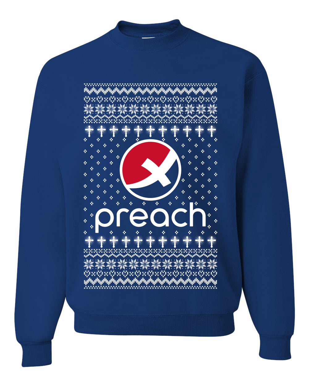 Enjoy Jesus Christ Parody Wordplay, Unisex Ugly Christmas Sweater, Crewneck Sweatshirts