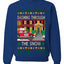 Dashing Through The Snow Classic 90s Holiday Movie, Unisex Ugly Christmas Sweater Crewneck Sweatshirts