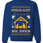 Spoiler Alert He Dies Nativity Scene, Unisex Ugly Christmas Sweater, Crewneck Sweatshirts