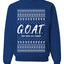 G.O.A.T. God Over All Things, Unisex Ugly Christmas Sweater Crewneck Sweatshirts