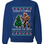 Squatching Through The Snow Bigfoot, Unisex Ugly Christmas Sweater Crewneck Sweatshirts